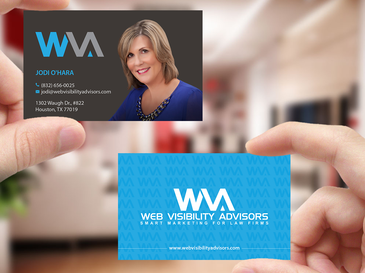 Business Card Design by Creations Box 2015 for Web Visibility Advisors | Design #12778465