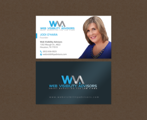 Business Card Design by chandrayaan.creative for Web Visibility Advisors | Design: #12731297
