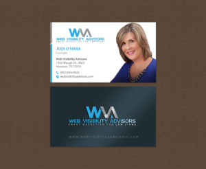 Business Card Design by chandrayaan.creative for Web Visibility Advisors | Design: #12731298