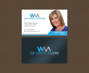 Business Card Design by chandrayaan.creative for Web Visibility Advisors | Design: #12731402