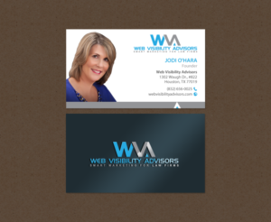 Business Card Design by chandrayaan.creative for Web Visibility Advisors | Design: #12731403