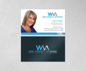 Business Card Design by chandrayaan.creative for Web Visibility Advisors | Design: #12738870