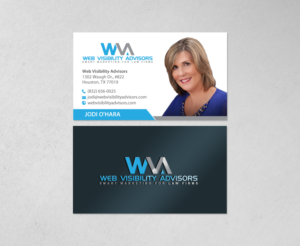 Business Card Design by chandrayaan.creative for Web Visibility Advisors | Design: #12739110