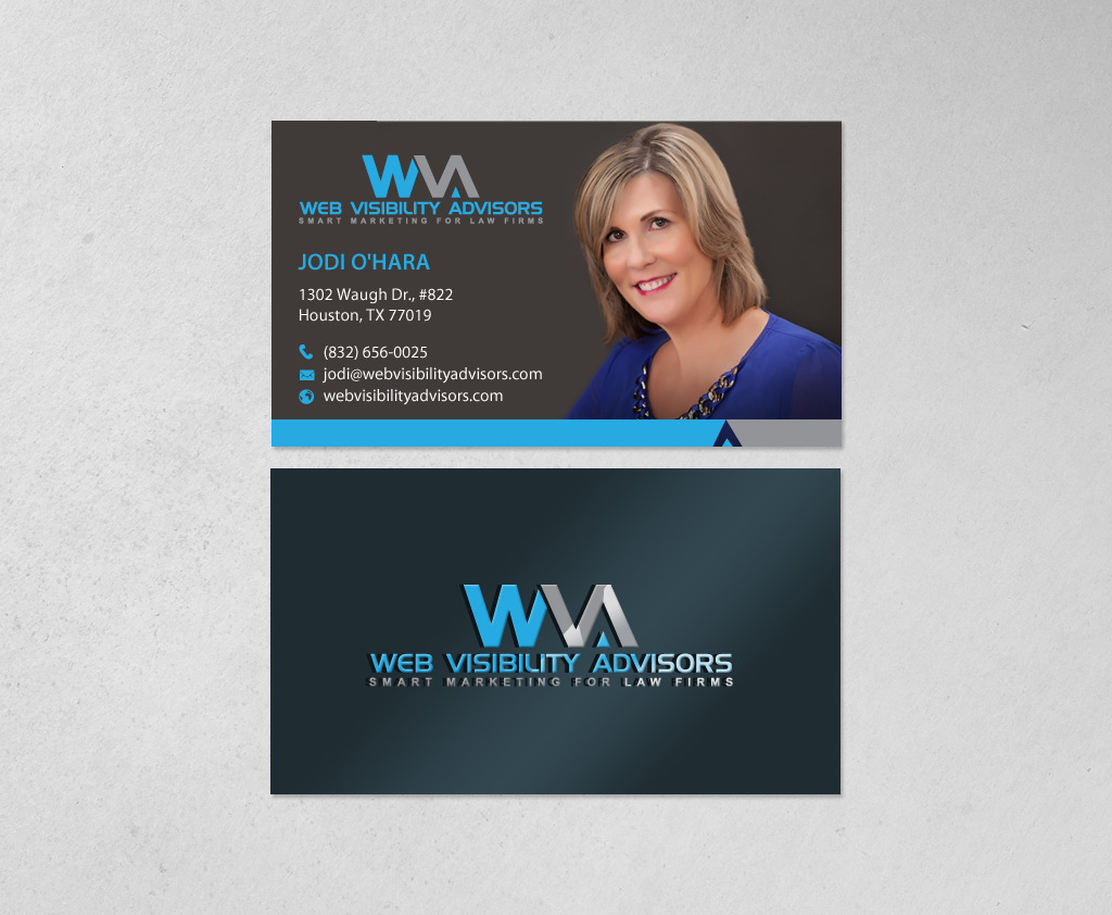 Business Card Design by chandrayaan.creative for Web Visibility Advisors | Design #12739322