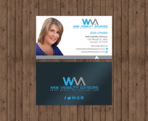 Business Card Design by chandrayaan.creative for Web Visibility Advisors | Design: #12772411
