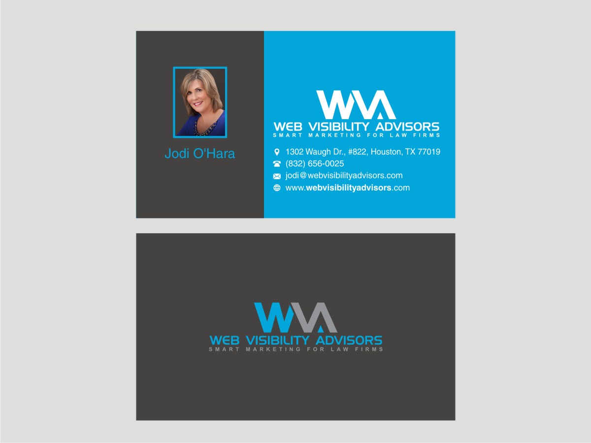 Diseño de Tarjeta de Presentación por aRt-n-ideas para Web Visibility Advisors | Diseño #12756914