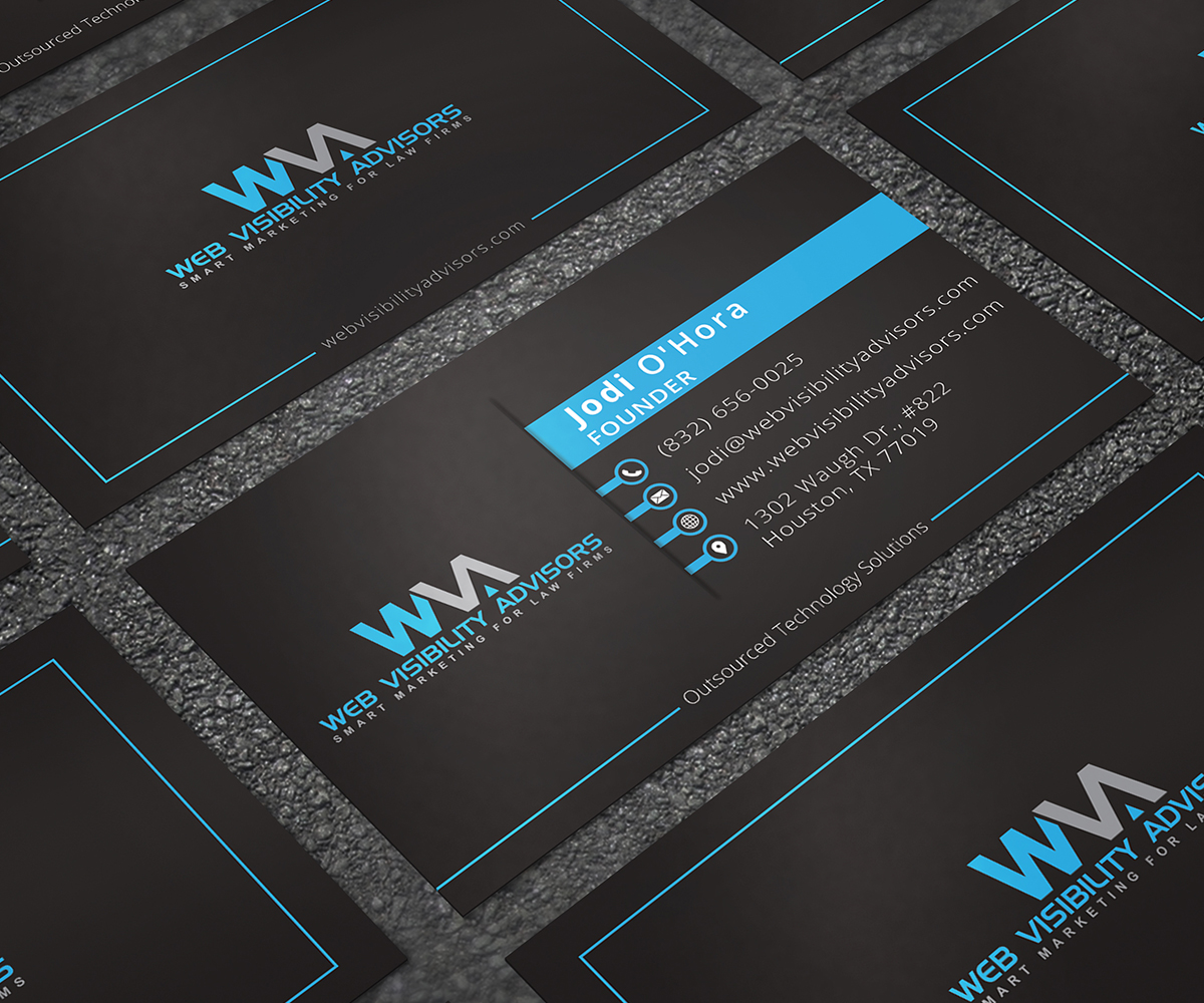 Business Card Design by Graphic Flame for Web Visibility Advisors | Design #12744468