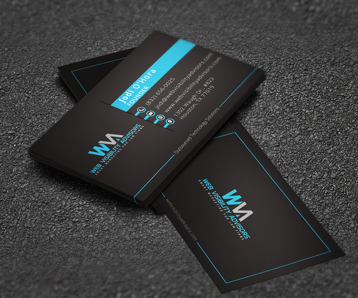 Business Card Design by Graphic Flame for Web Visibility Advisors | Design #12744469