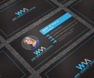 Business Card Design by Graphic Flame for Web Visibility Advisors | Design: #12745757