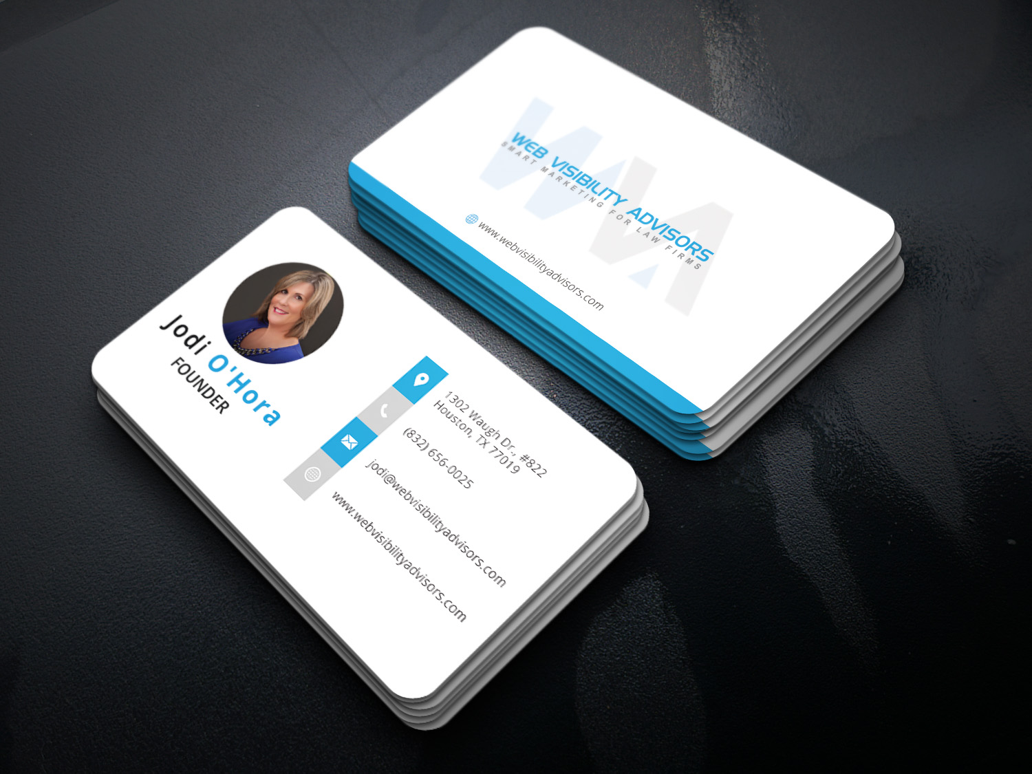 Design de Carte de Visite par Graphic Flame pour Web Visibility Advisors | Design #12805576