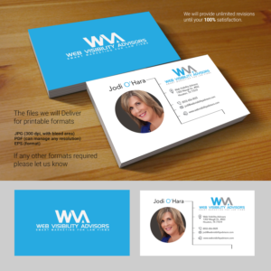 Visitenkarten-Design von Rajib Bhattacharya für Web Visibility Advisors | Design #12737531