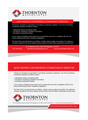 Postcard Design by adparkltd for Thornton & Associates, LLC | Design #12721505