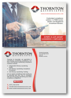Postcard Design by citygirl17 for Thornton & Associates, LLC | Design #12742513
