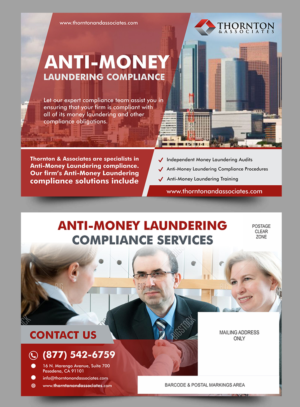 Design de Carte Postale par ecorokerz pour Thornton & Associates, LLC | Design : #12737799