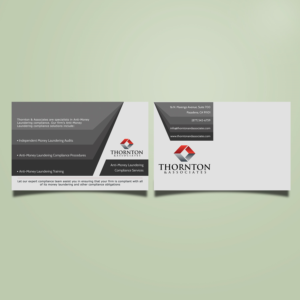 Design de Carte Postale par Mirjana Subotic pour Thornton & Associates, LLC | Design : #12805181