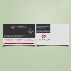 Design de Carte Postale par Mirjana Subotic pour Thornton & Associates, LLC | Design : #12805182