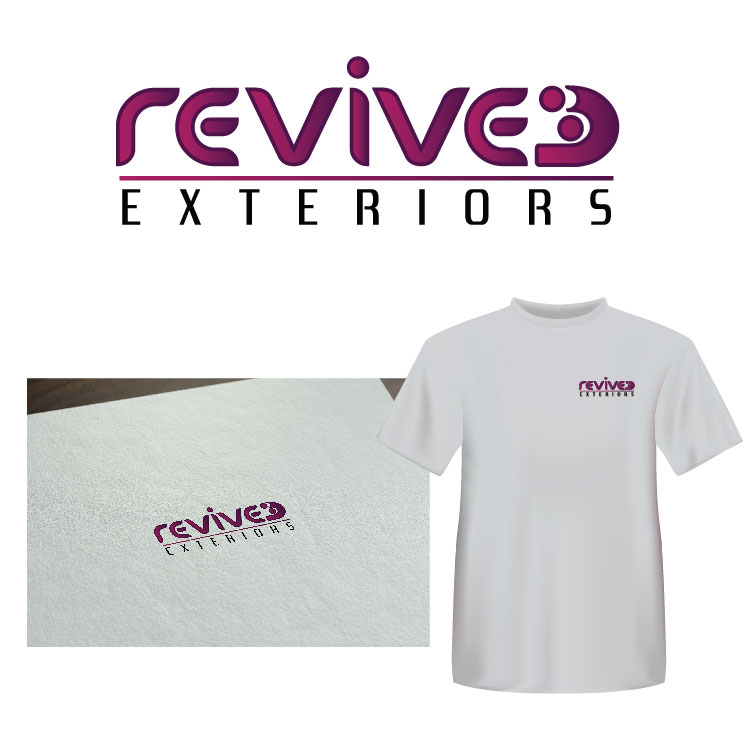 Logo Design by Heybear for Revived Exteriors, Inc. | Design #12781017