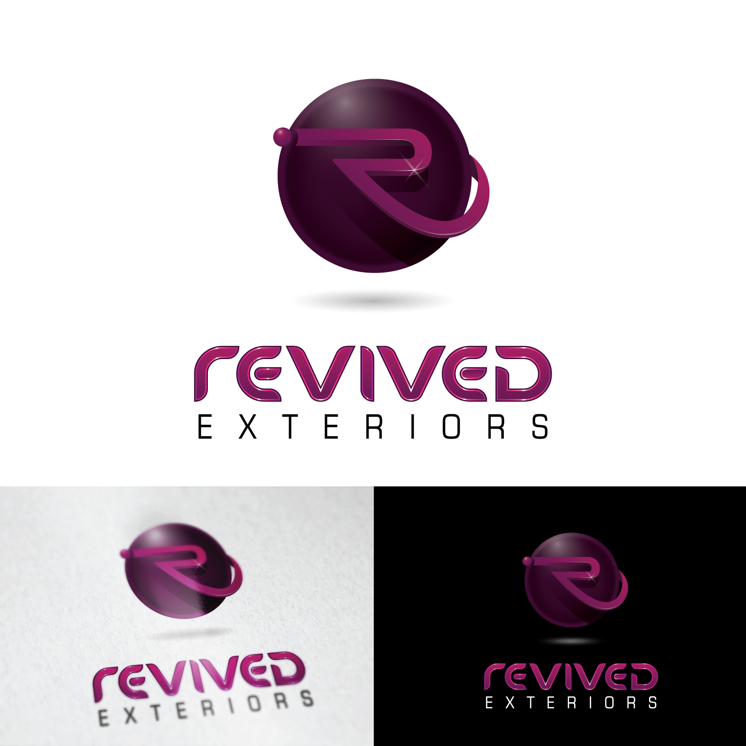 Logo Design by eifdomingo for Revived Exteriors, Inc. | Design #12750579