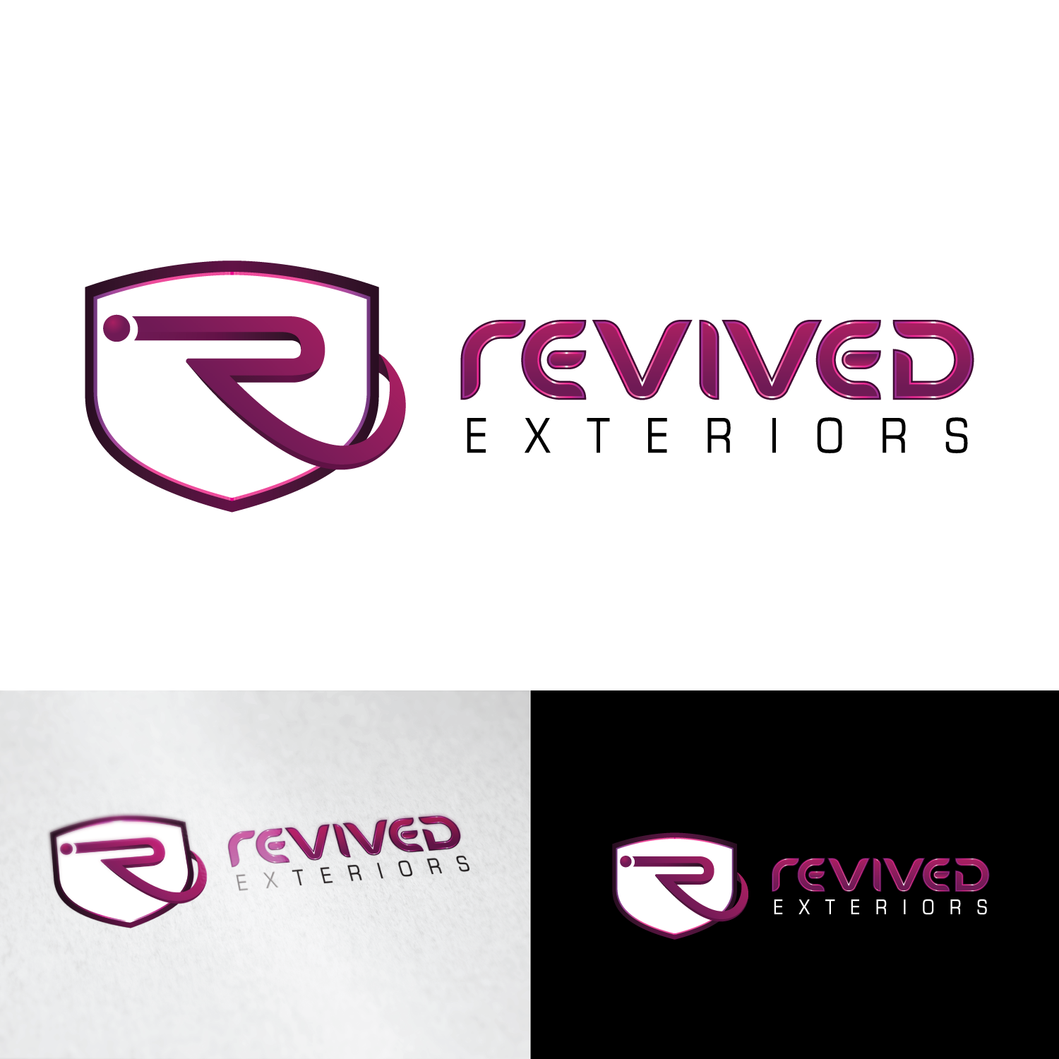 Logo Design by eifdomingo for Revived Exteriors, Inc. | Design #12750580