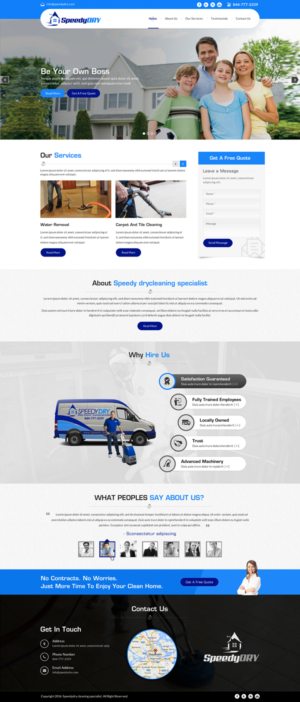 Speedy Dry Web Site design | Web Design by Sbss