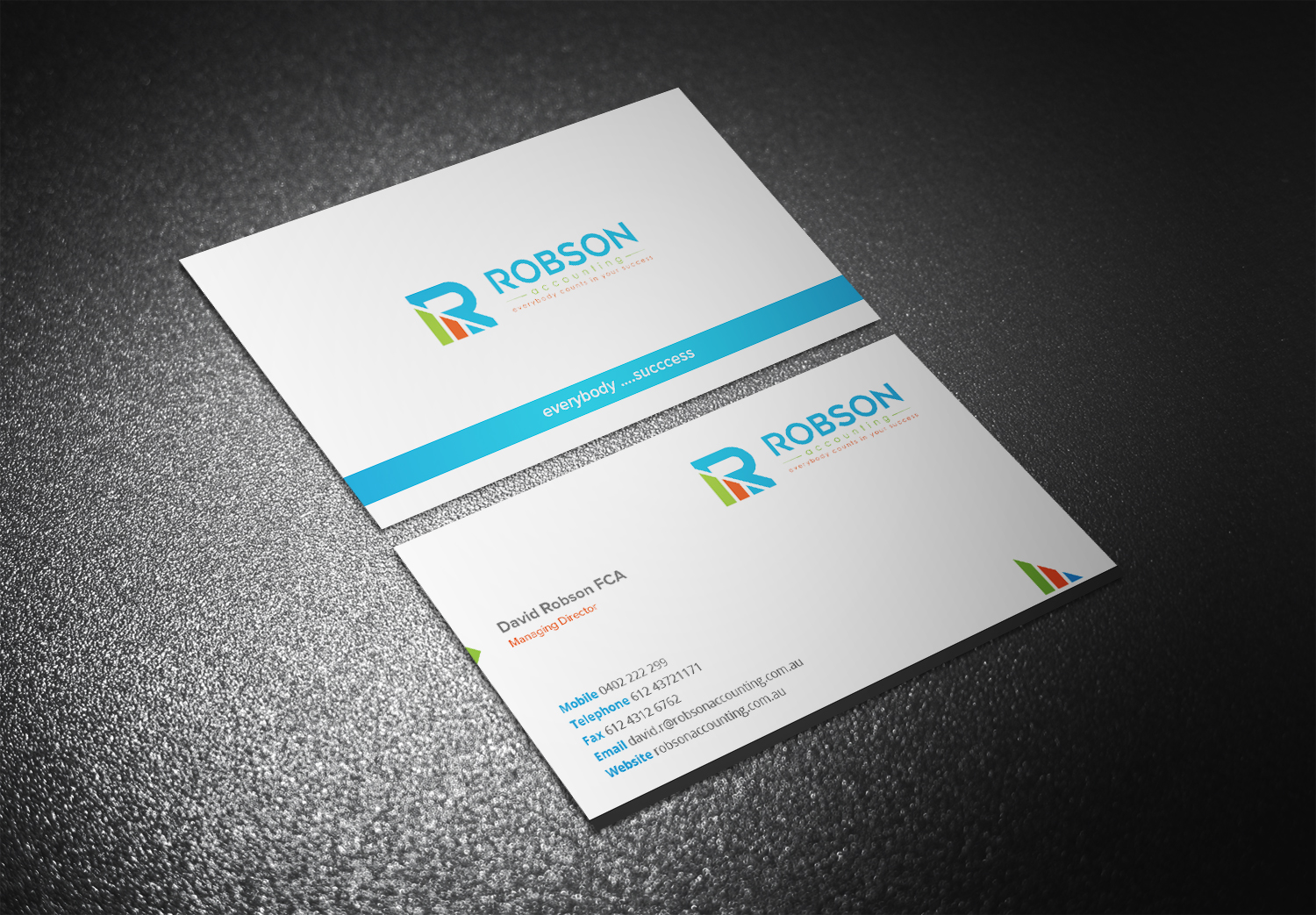 Stationery Design by Eggo May P for Robson Accounting  | Design #12767432