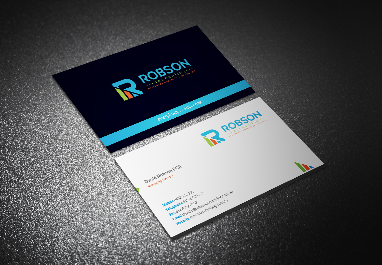 Stationery Design by Eggo May P for Robson Accounting  | Design #12767433