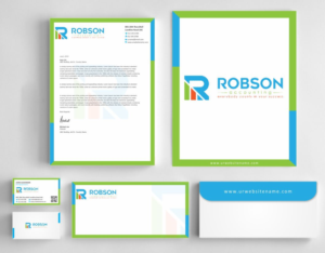 Stationery Design by AwsomeD for Robson Accounting  | Design: #12738140