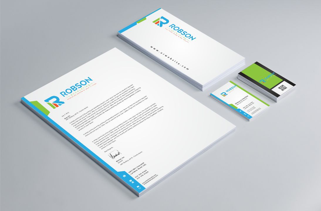 Stationery Design by AwsomeD for Robson Accounting  | Design #12738143