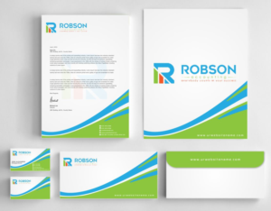 Stationery Design by AwsomeD for Robson Accounting  | Design: #12738580
