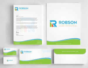 Stationery Design by AwsomeD for Robson Accounting  | Design: #12738603