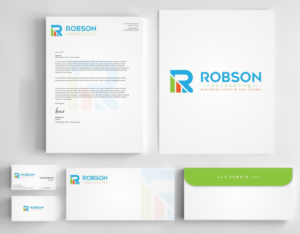 Stationery Design by AwsomeD for Robson Accounting  | Design: #12738611