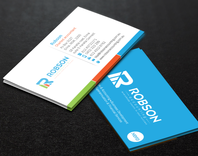 Stationery Design by Brand aid for Robson Accounting  | Design #12737462