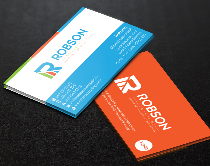 Stationery Design by Brand aid for Robson Accounting  | Design #12737463