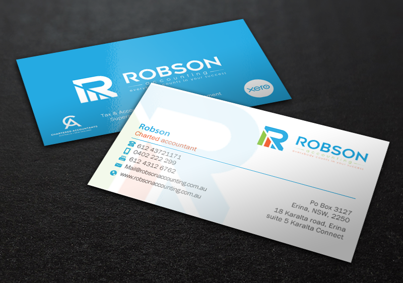 Stationery Design by Brand aid for Robson Accounting  | Design #12737464