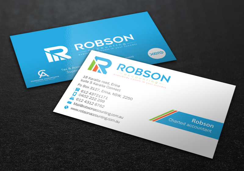 Stationery Design by Brand aid for Robson Accounting  | Design #12737466