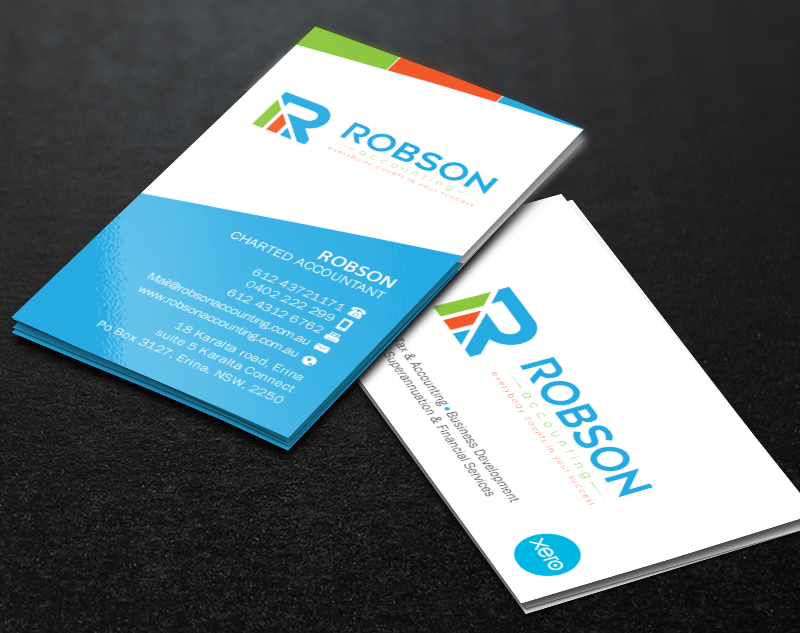 Stationery Design by Brand aid for Robson Accounting  | Design #12737467