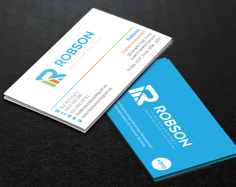Stationery Design by Brand aid for Robson Accounting  | Design #12737469