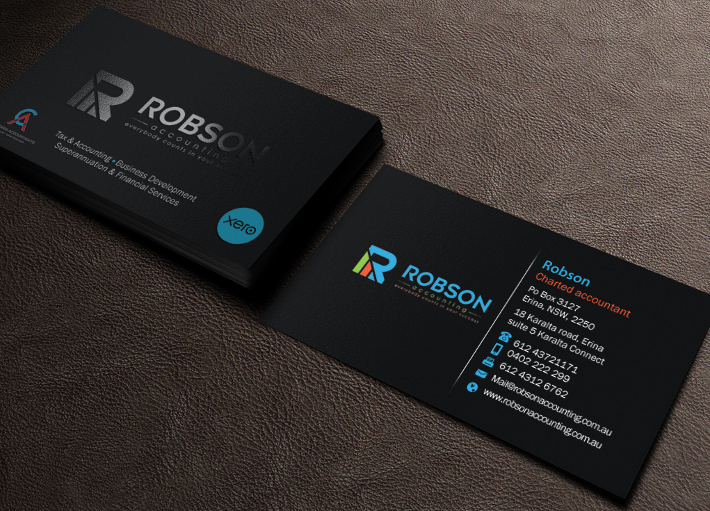 Stationery Design by Brand aid for Robson Accounting  | Design #12737474