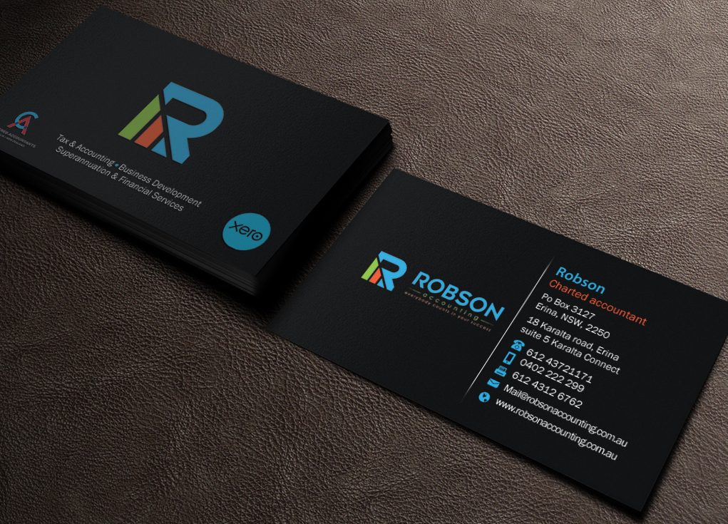 Stationery Design by Brand aid for Robson Accounting  | Design #12737476