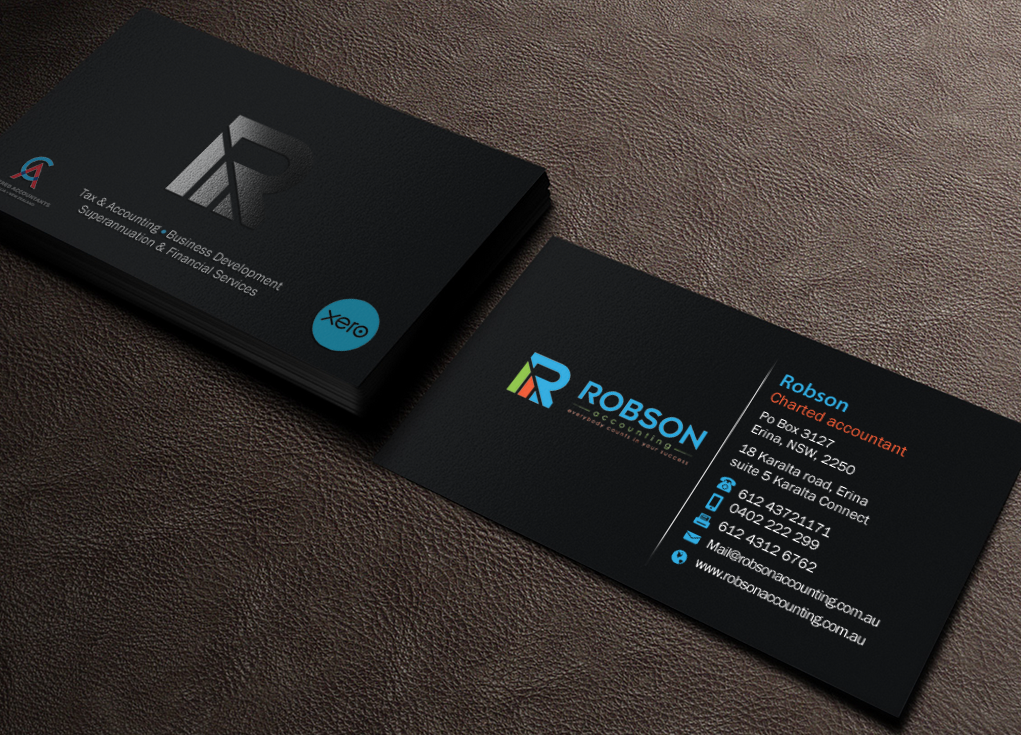 Stationery Design by Brand aid for Robson Accounting  | Design #12737478