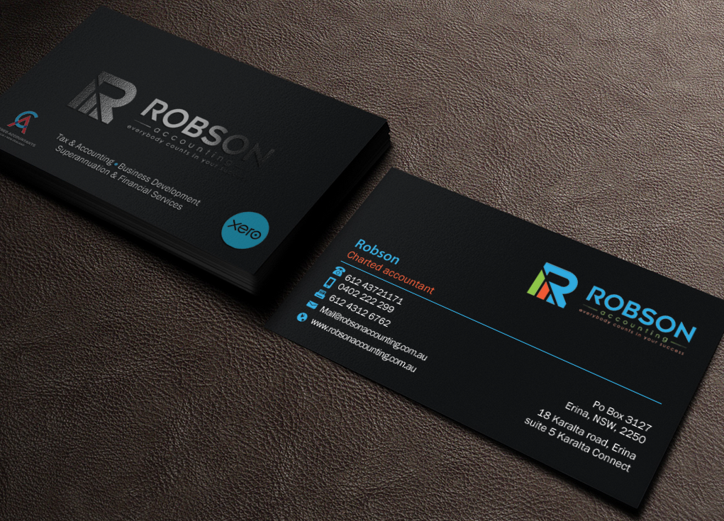 Design de Papeterie par Brand aid pour Robson Accounting  | Design #12737479