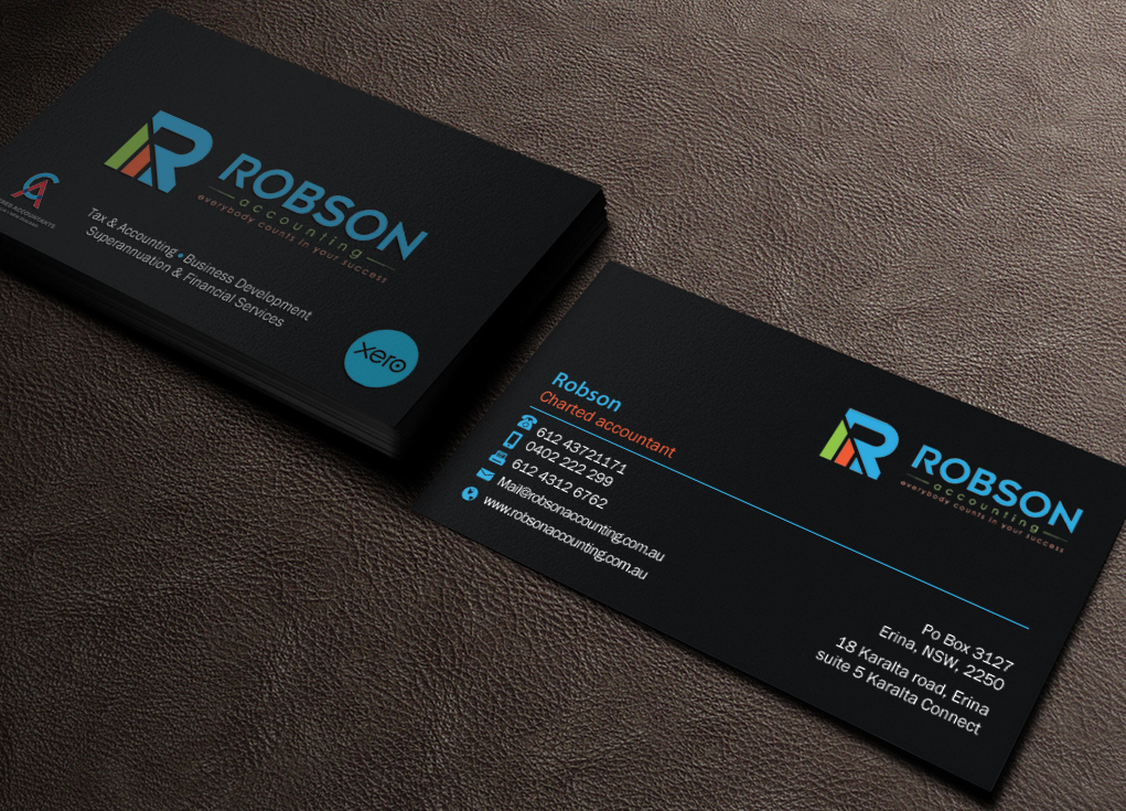 Stationery Design by Brand aid for Robson Accounting  | Design #12737495