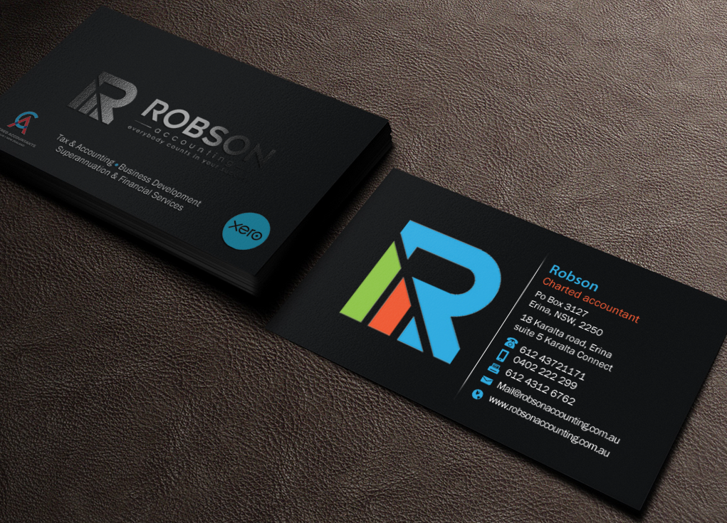 Stationery Design by Brand aid for Robson Accounting  | Design #12737499