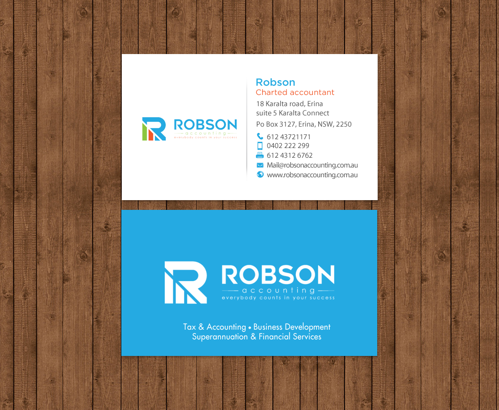 Stationery Design by chandrayaan.creative for Robson Accounting  | Design #12735449