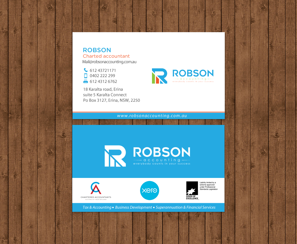 Design de Papeterie par chandrayaan.creative pour Robson Accounting  | Design #12735450