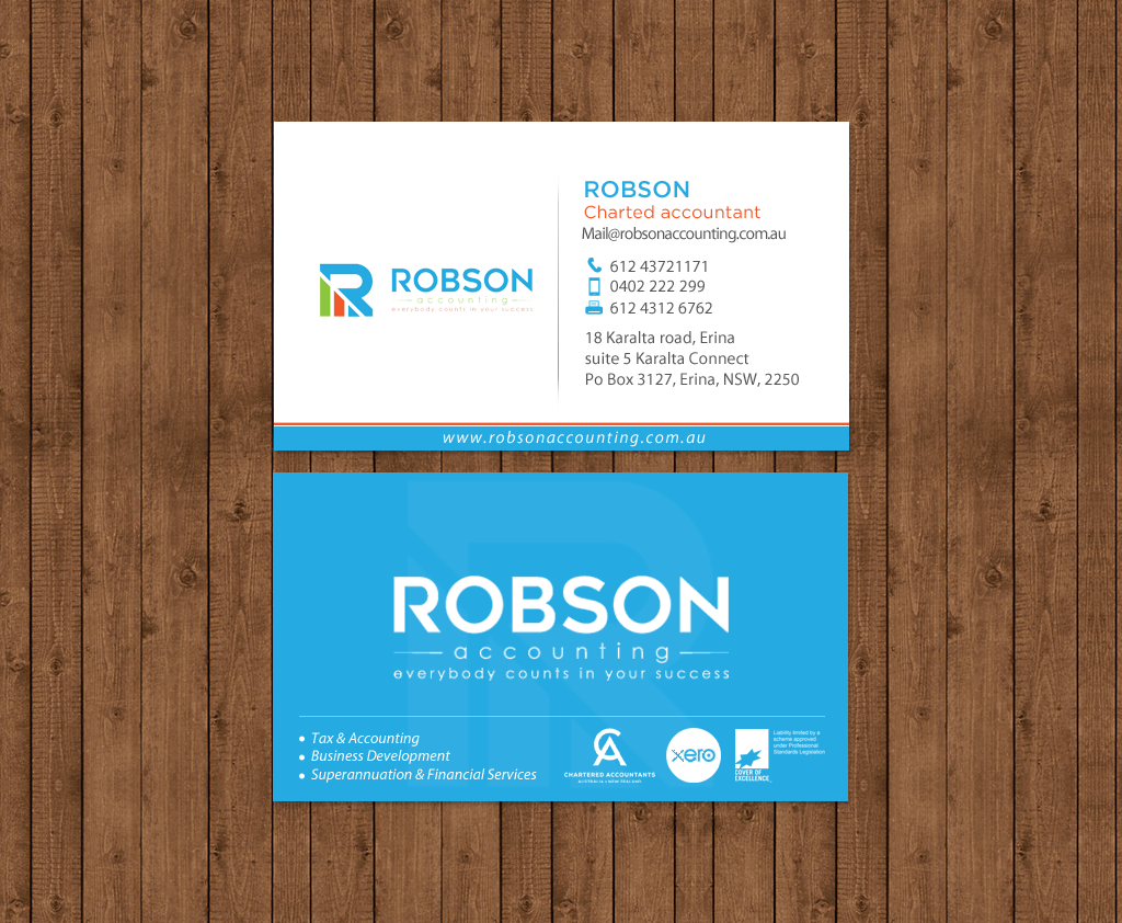 Stationery Design by chandrayaan.creative for Robson Accounting  | Design #12735451