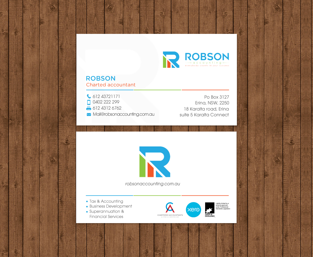 Design de Papeterie par chandrayaan.creative pour Robson Accounting  | Design #12735452