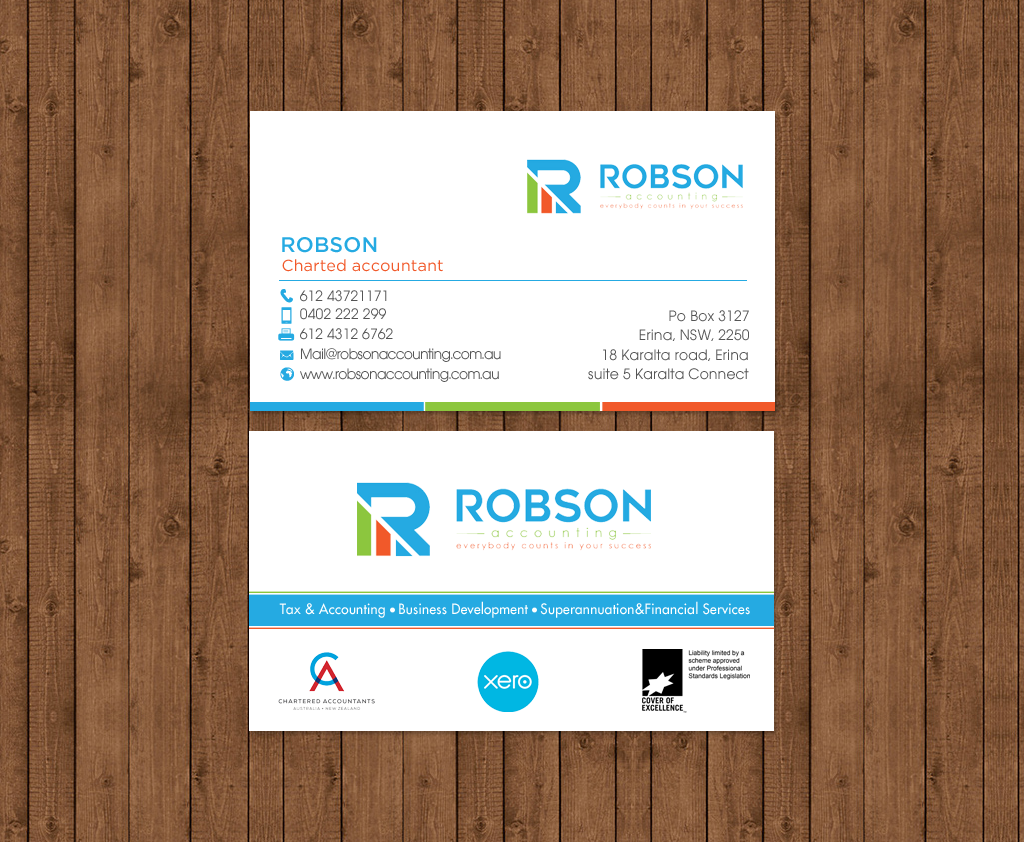 Design de Papeterie par chandrayaan.creative pour Robson Accounting  | Design #12735453