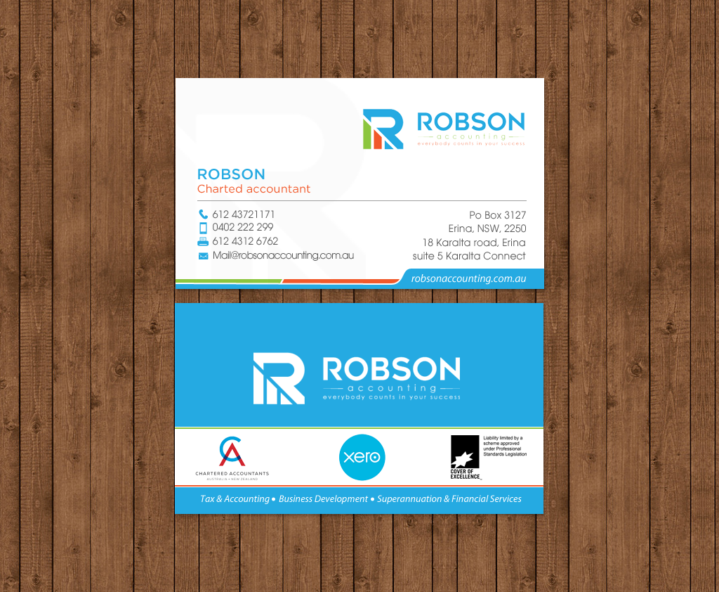 Stationery Design by chandrayaan.creative for Robson Accounting  | Design #12737069