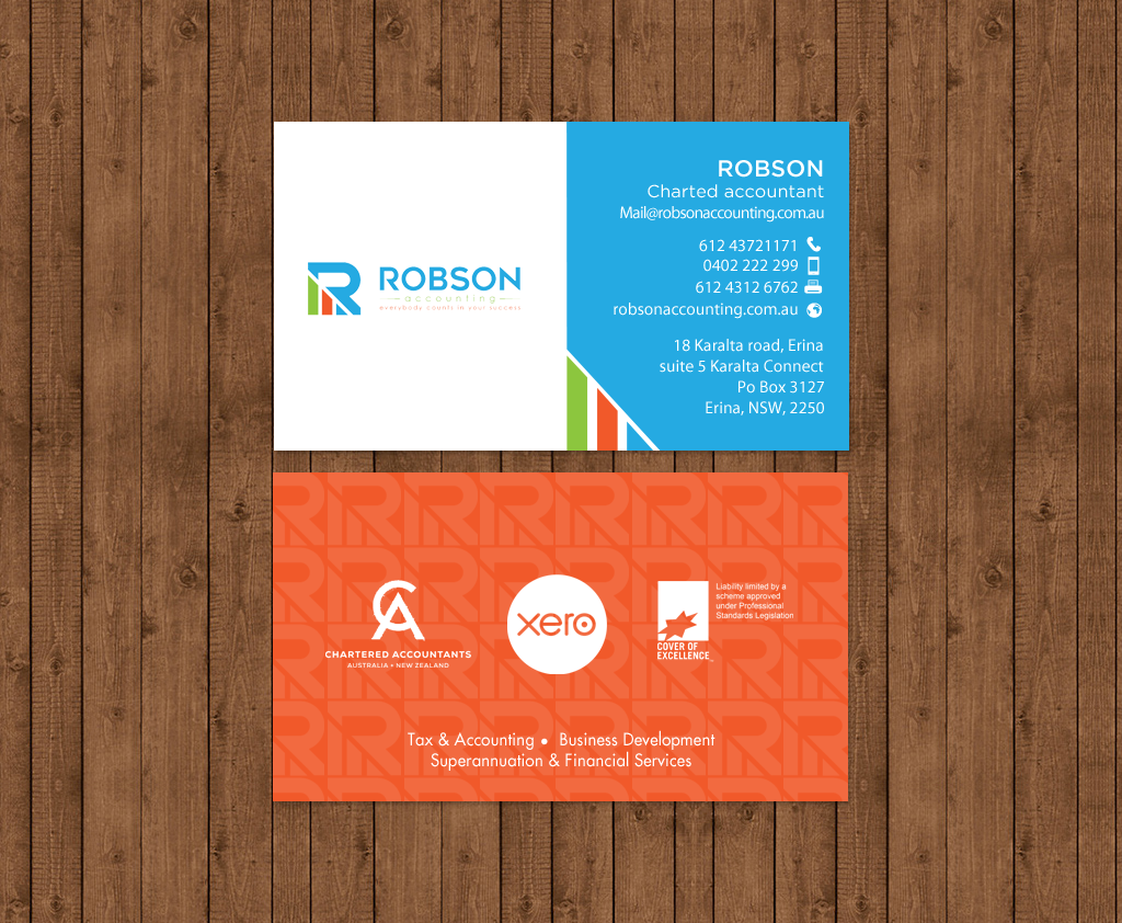Stationery Design by chandrayaan.creative for Robson Accounting  | Design #12737083